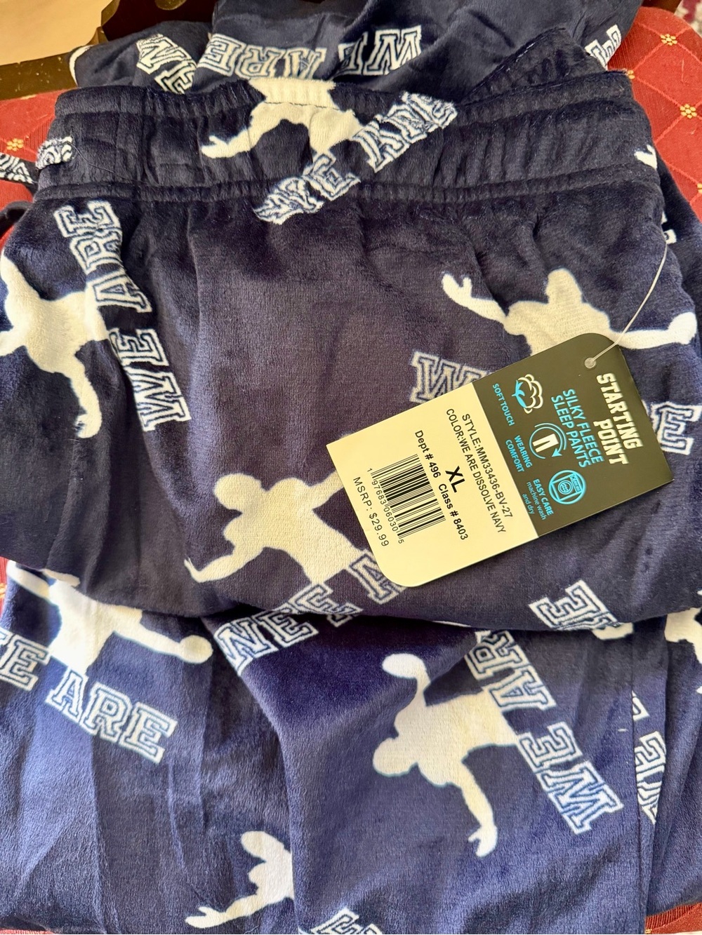 Penn State Starting Point Navy Pajama Pants with White 'WE ARE'. Men’s XL. NWT.